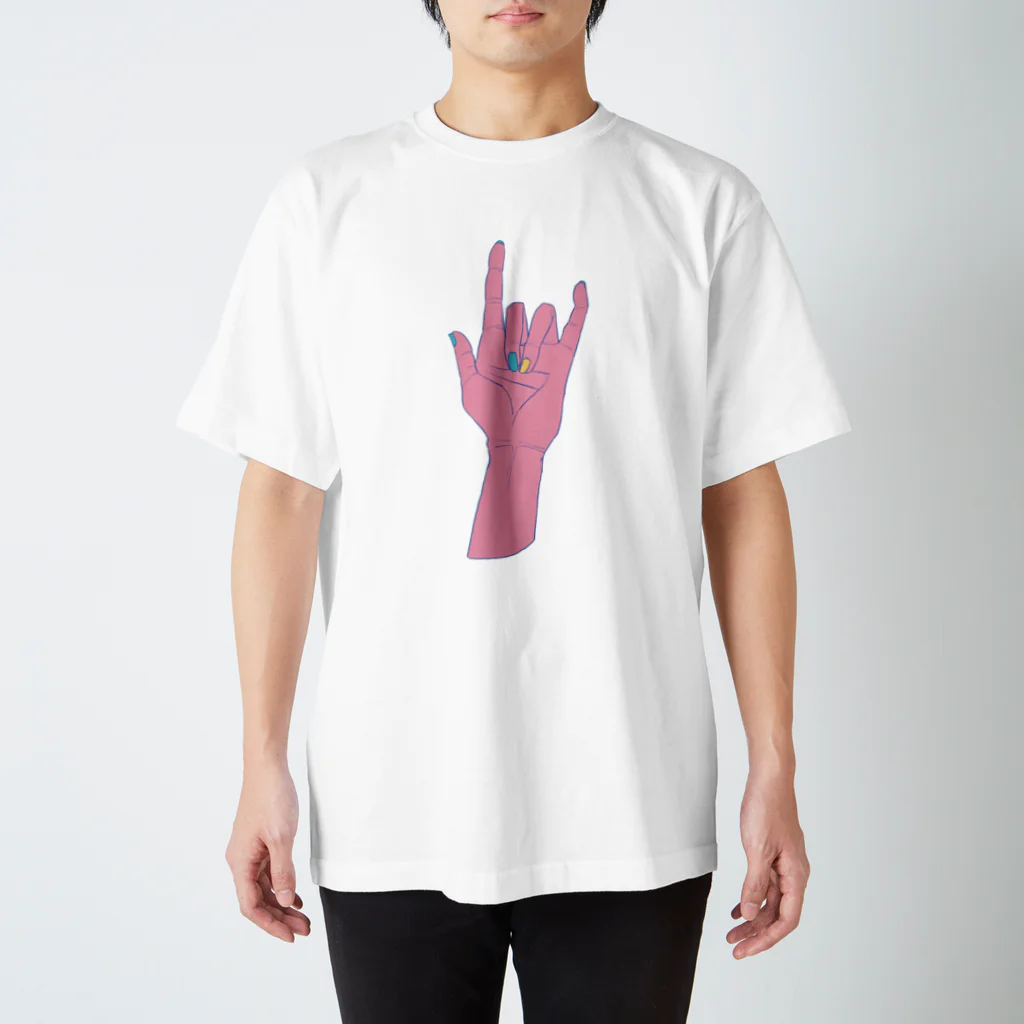 hand and yellowのyeah Regular Fit T-Shirt