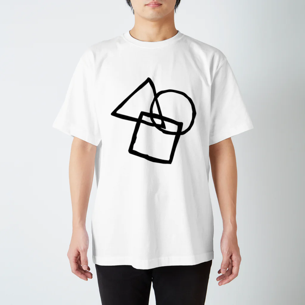 momoya's shopのシンプル(黒) Regular Fit T-Shirt