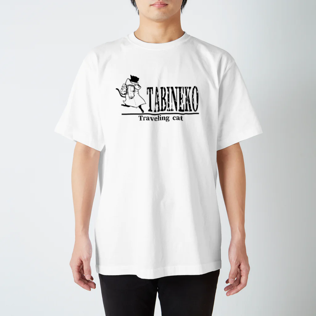 リプヲのTABINEKO(旅猫)デザイン Regular Fit T-Shirt