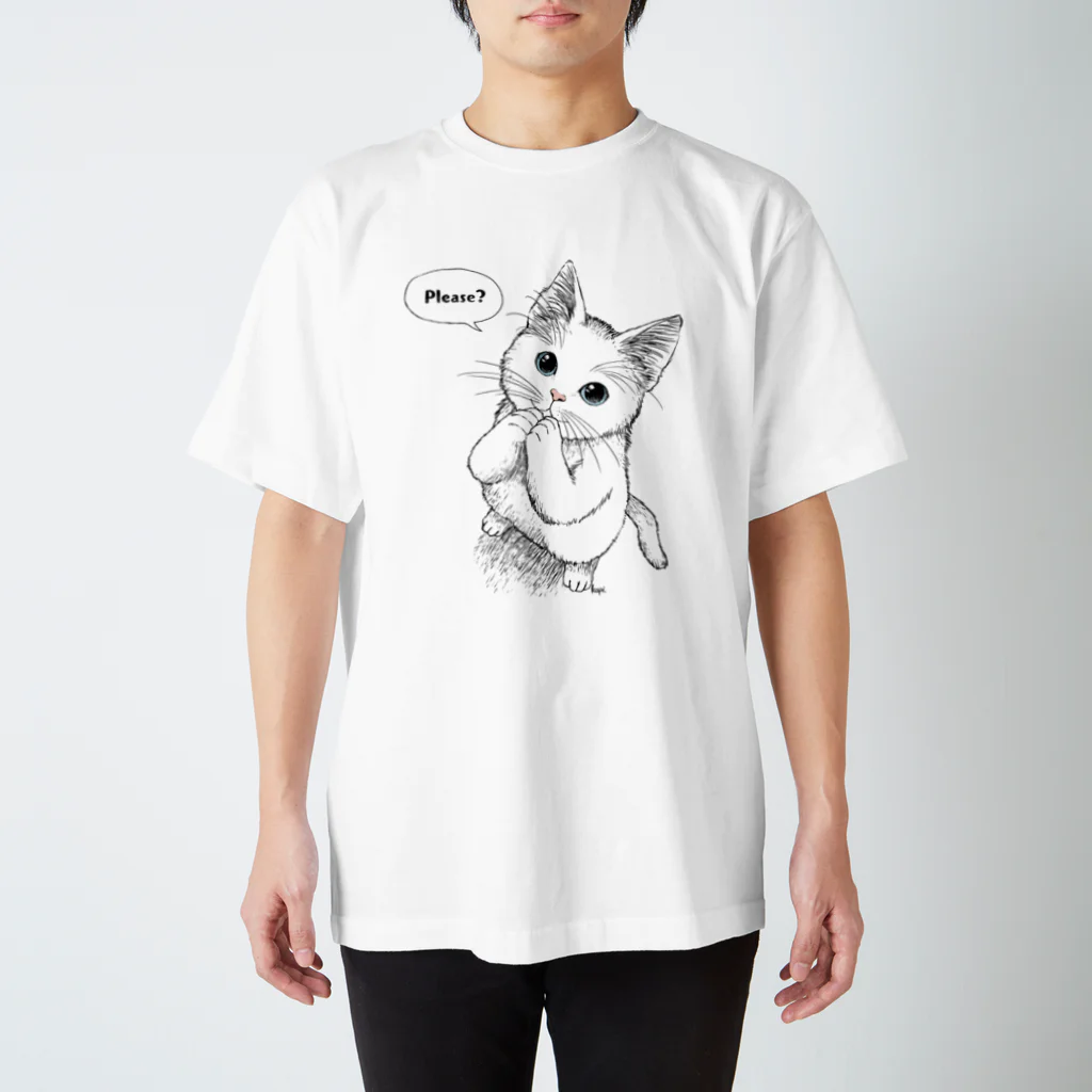 あふぐろ屋のおねだり猫 スタンダードTシャツ