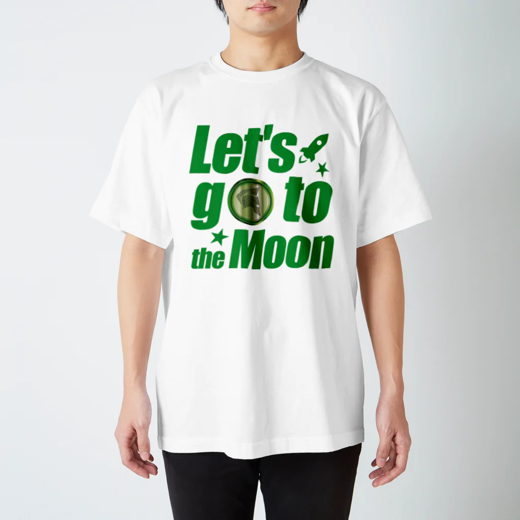 【仮想通貨】ADKグッズ専門店 のLet's go to the Moon(ADK) スタンダードTシャツ