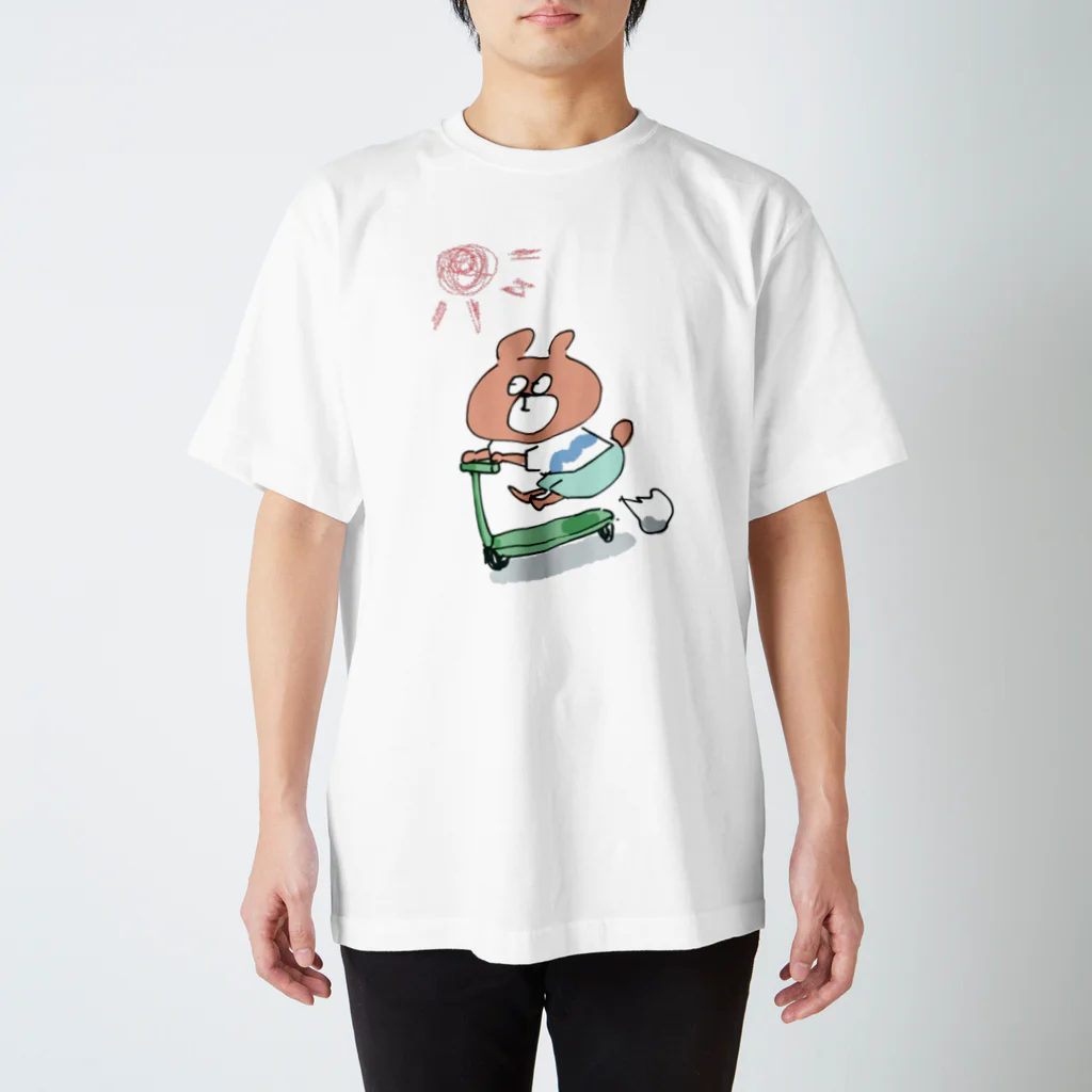 七味 くまのくまの休日 Regular Fit T-Shirt