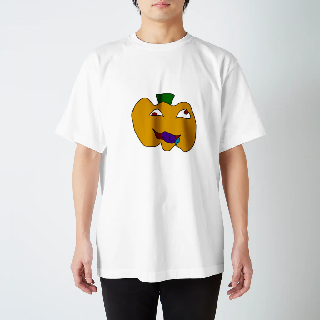 そこはかとなく狂気を感じる……の狂気のかぼちゃ Regular Fit T-Shirt