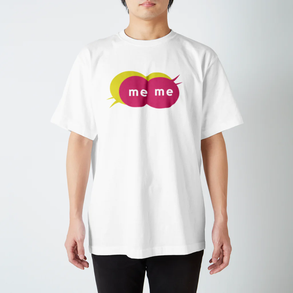 me meのme me ロゴ Regular Fit T-Shirt