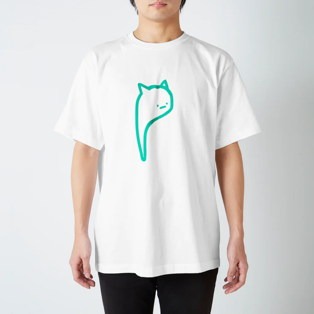 (ふぁ._.じ)の(ねこ._.) スタンダードTシャツ