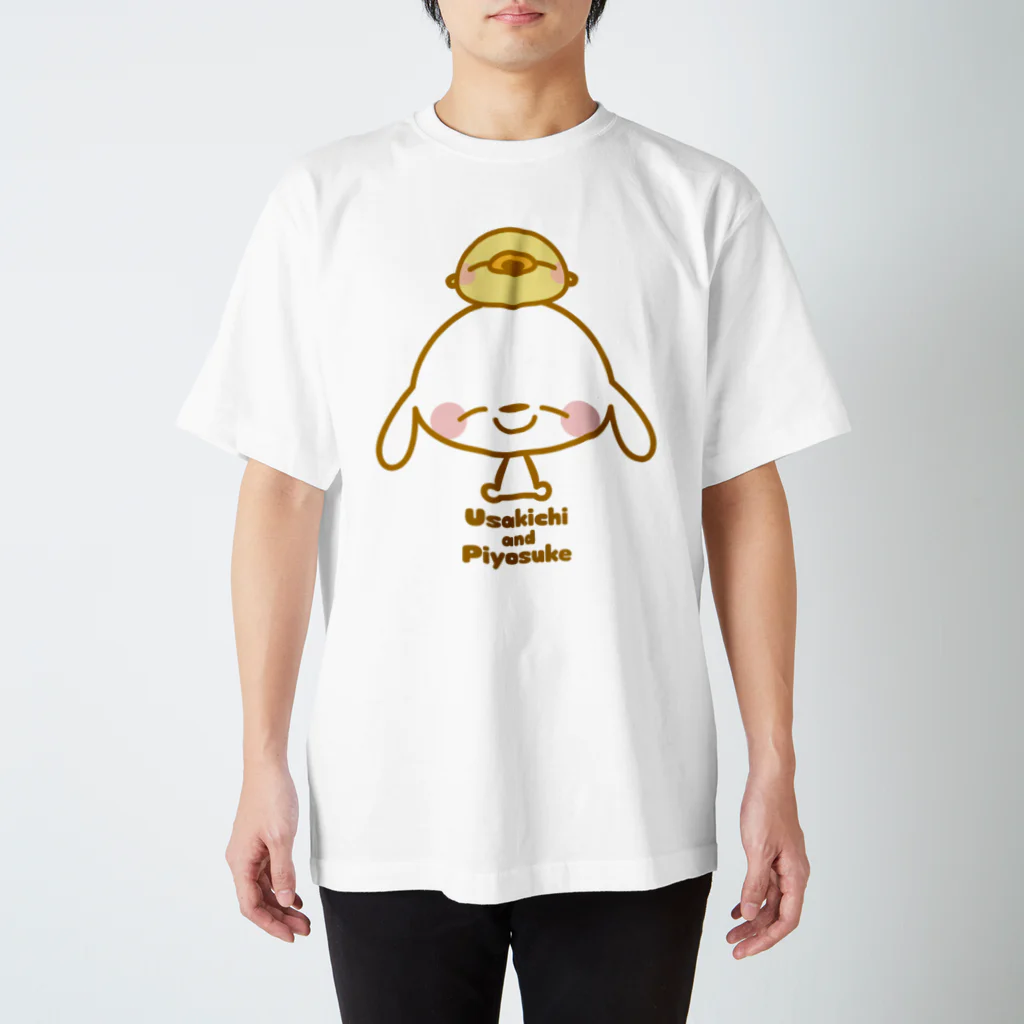 chibinocoのうさきちとぴよすけ　その2(カラーver) スタンダードTシャツ