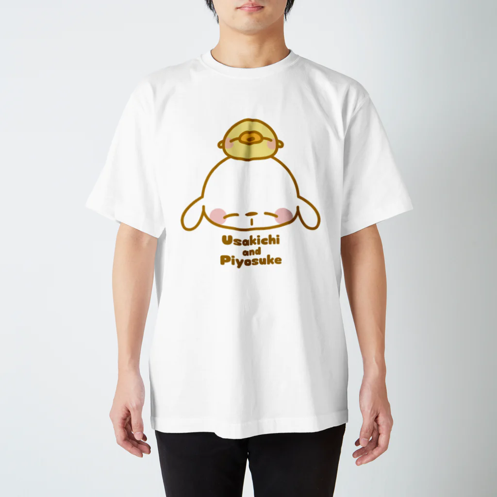 chibinocoのうさきちとぴよすけ　その1(カラーver) スタンダードTシャツ