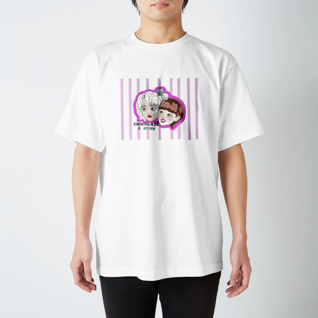 sa_sa_ki__yuのチョコミントちゃん スタンダードTシャツ