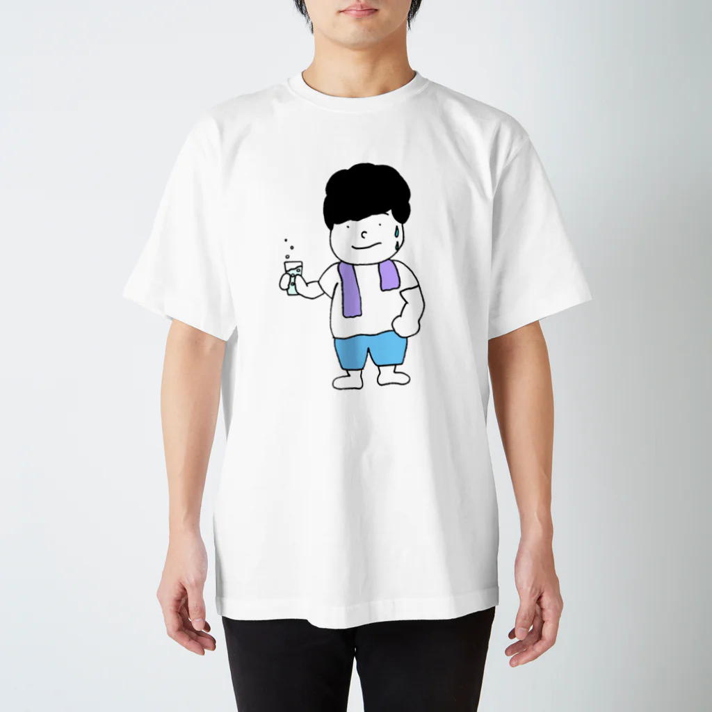 はらぺこ音頭のお風呂上がりの男の子 Regular Fit T-Shirt