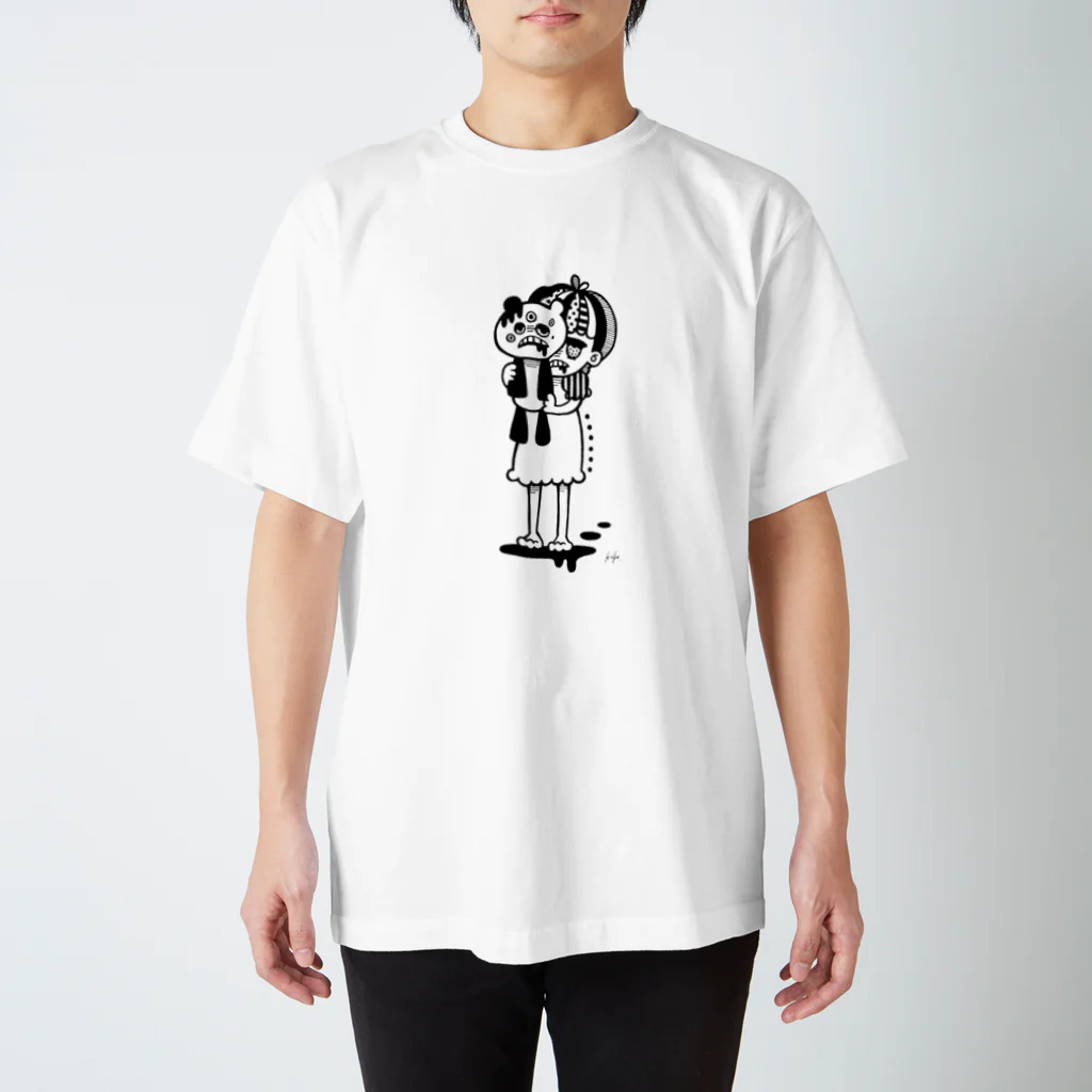 kubo//world のLucちゃん//white スタンダードTシャツ