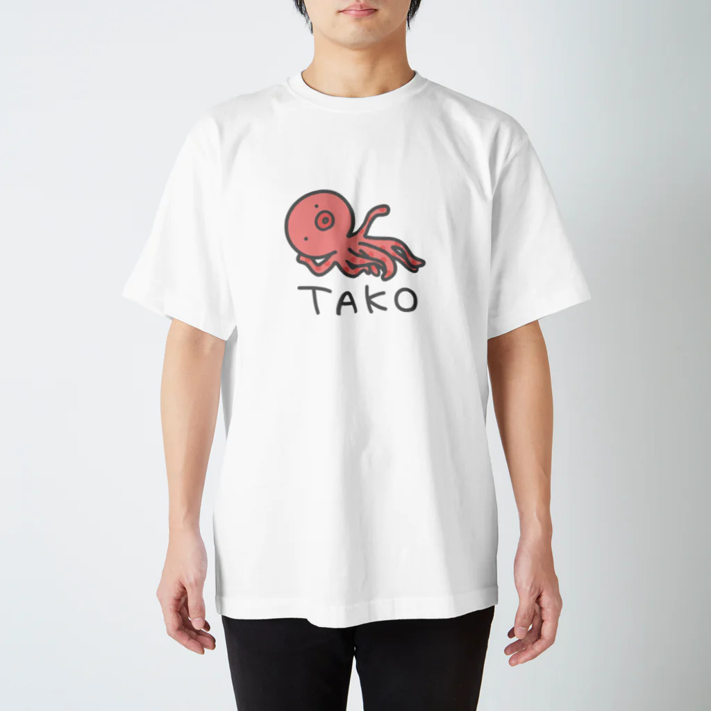 千月らじおのよるにっきのTAKO(色付き) スタンダードTシャツ