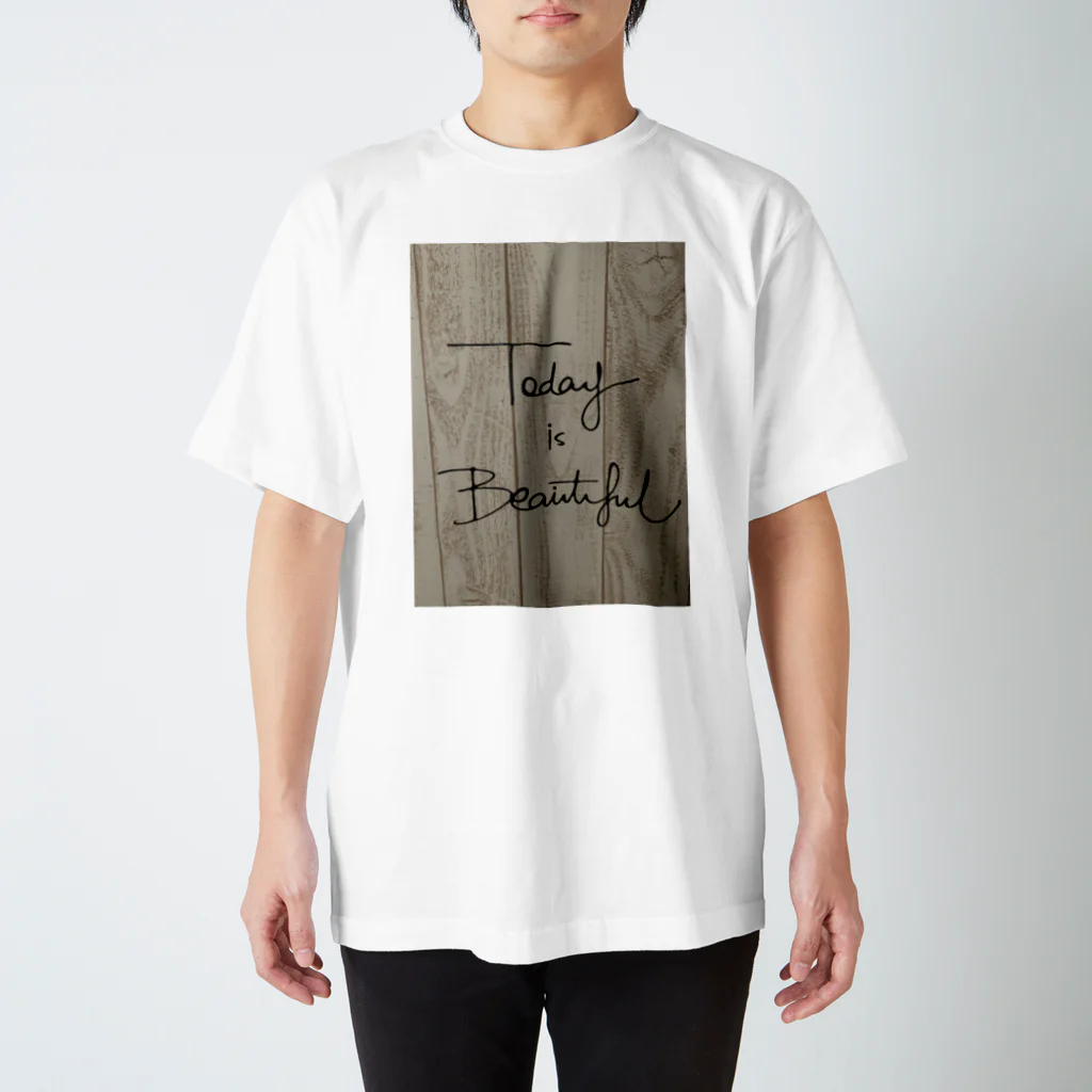 kamejinのトゥデイイズビューティフル Regular Fit T-Shirt