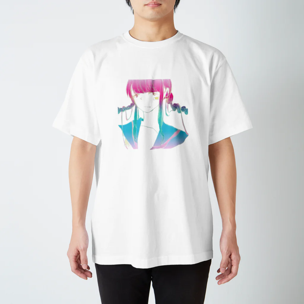 のやのみつあみ少女① スタンダードTシャツ