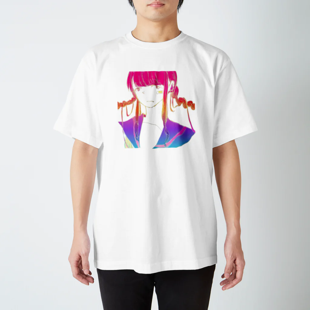 のやのみつあみ少女⑥ スタンダードTシャツ