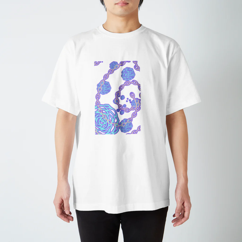  しゃらの鎖に包まれた薔薇 Regular Fit T-Shirt