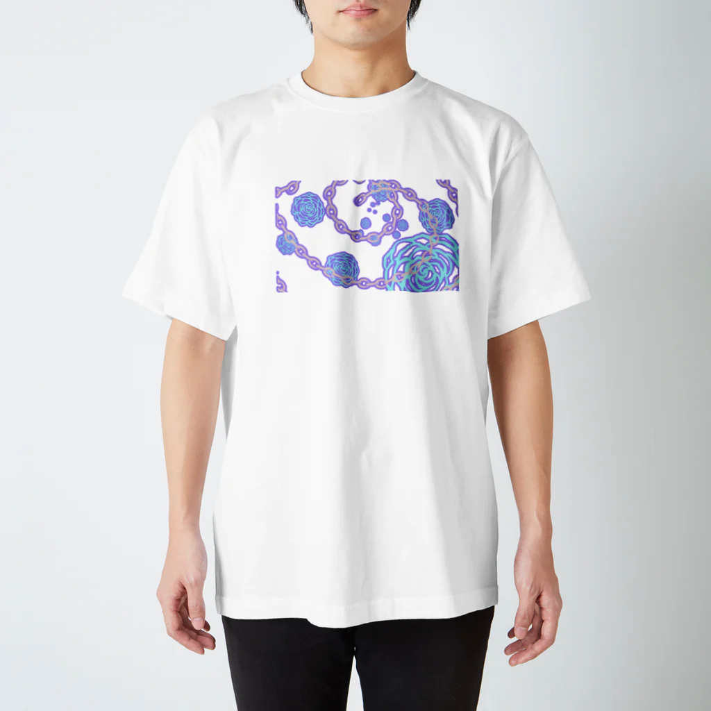  しゃらの鎖に包まれた薔薇 スタンダードTシャツ