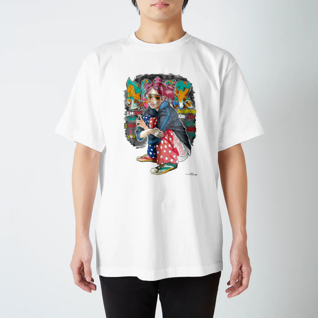 cartoonpunxのfxxk graffiti girl Regular Fit T-Shirt