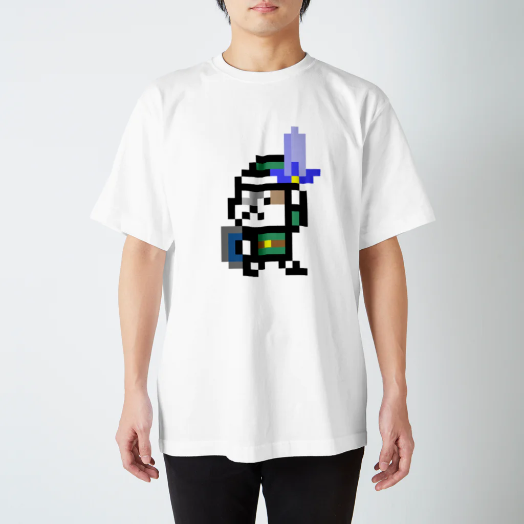 【ドット絵】ネコブレ商店のネコブレイバー緑 Regular Fit T-Shirt