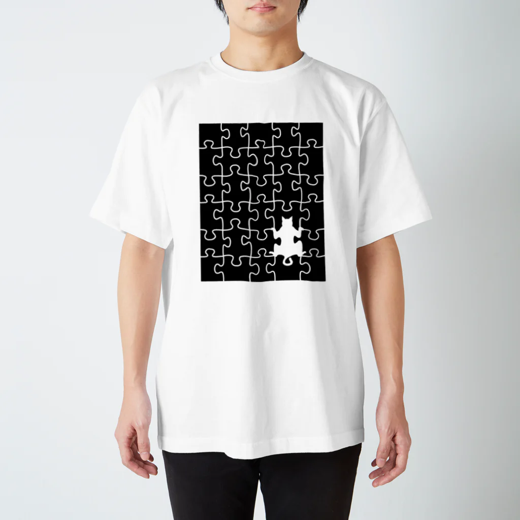 kakakanakのジグソーきゃっと スタンダードTシャツ