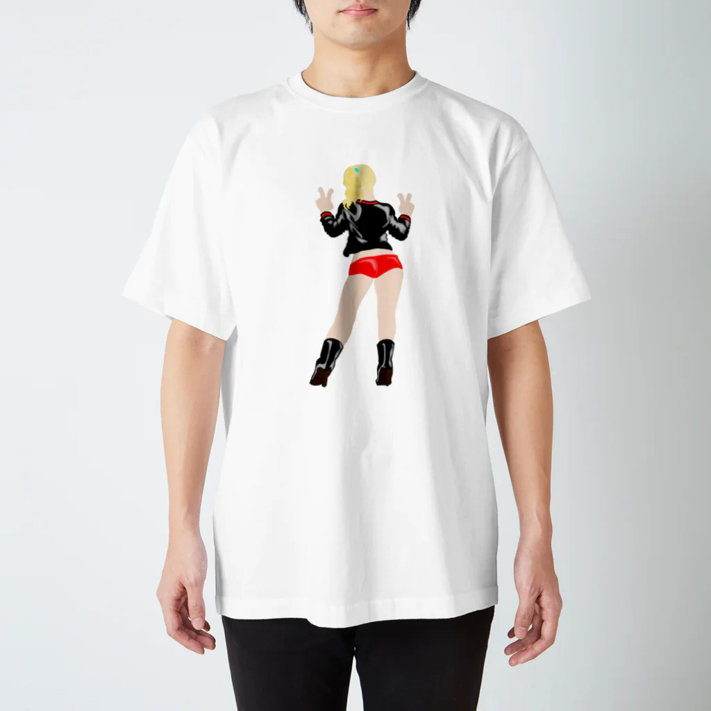 Silhouettesのポニーテール Girl！ スタンダードTシャツ