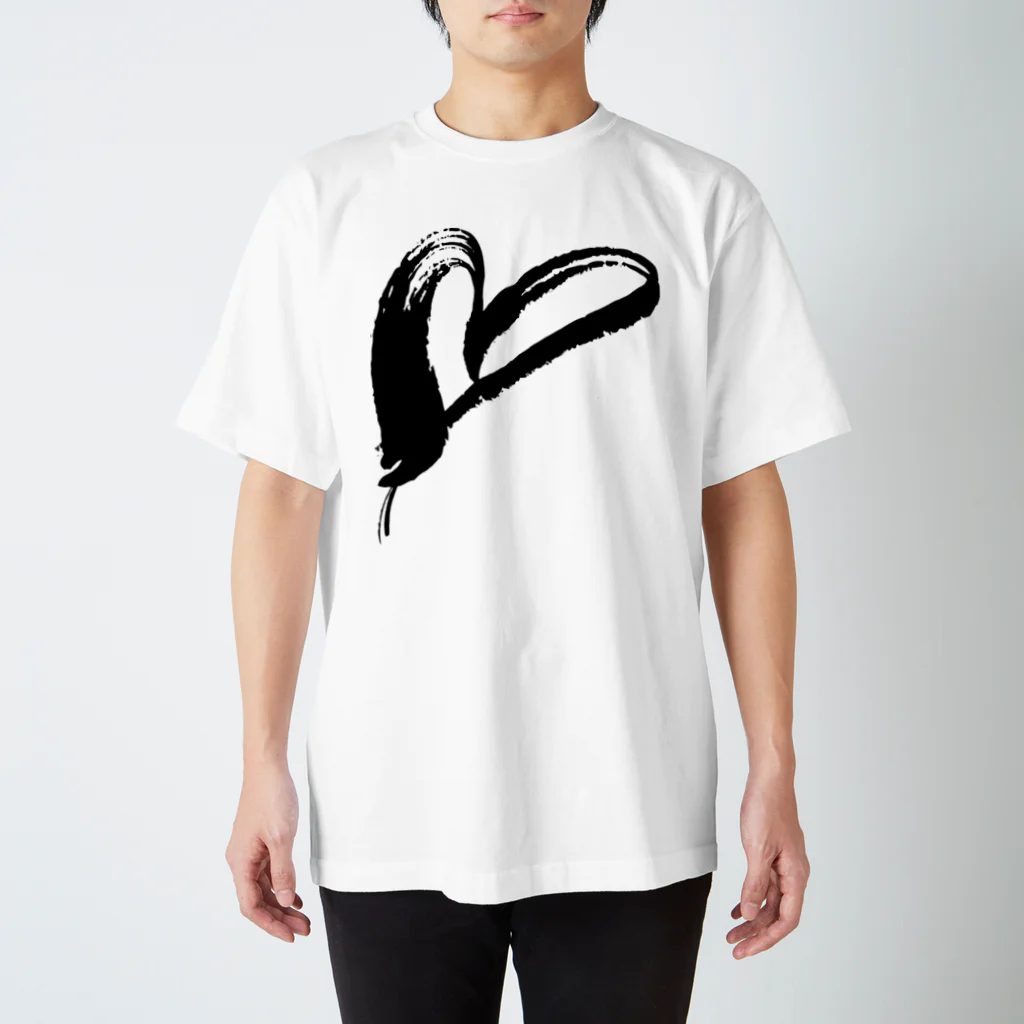 Rei Japanese Calligraphy Designのブラッシュラインシリーズ４ スタンダードTシャツ