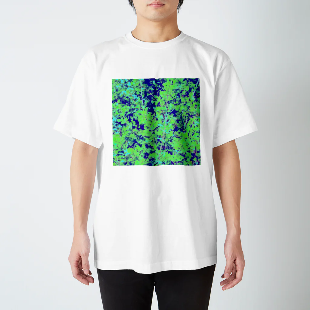 flowerの蛍光イチョウさん、 スタンダードTシャツ