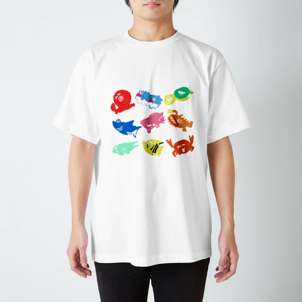 きみぷり🎰あおいちゃんす〜🐼のウミノイキモノタチ Regular Fit T-Shirt