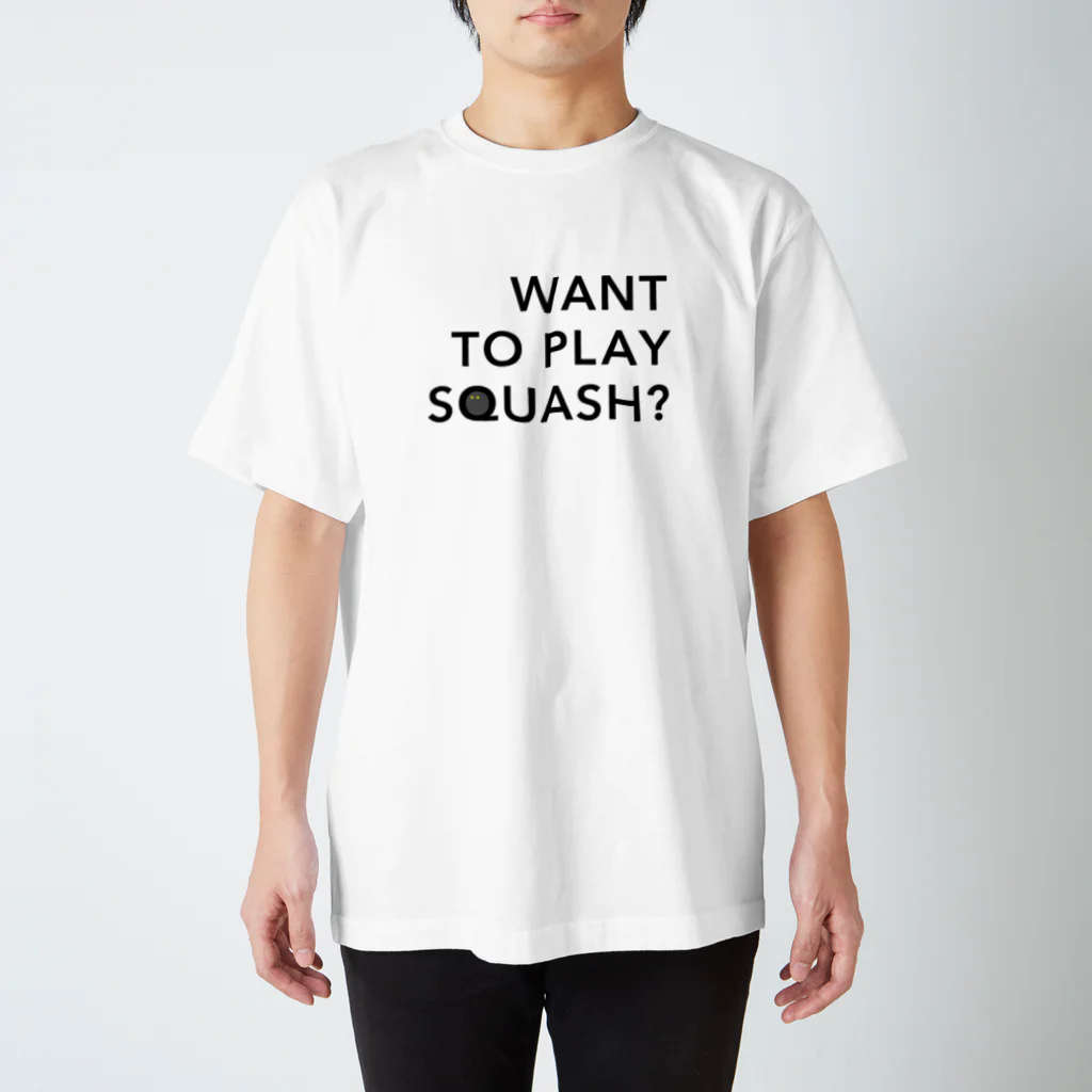 PLAY SQUASHのWANT TO PLAY SQUASH? Regular Fit T-Shirt