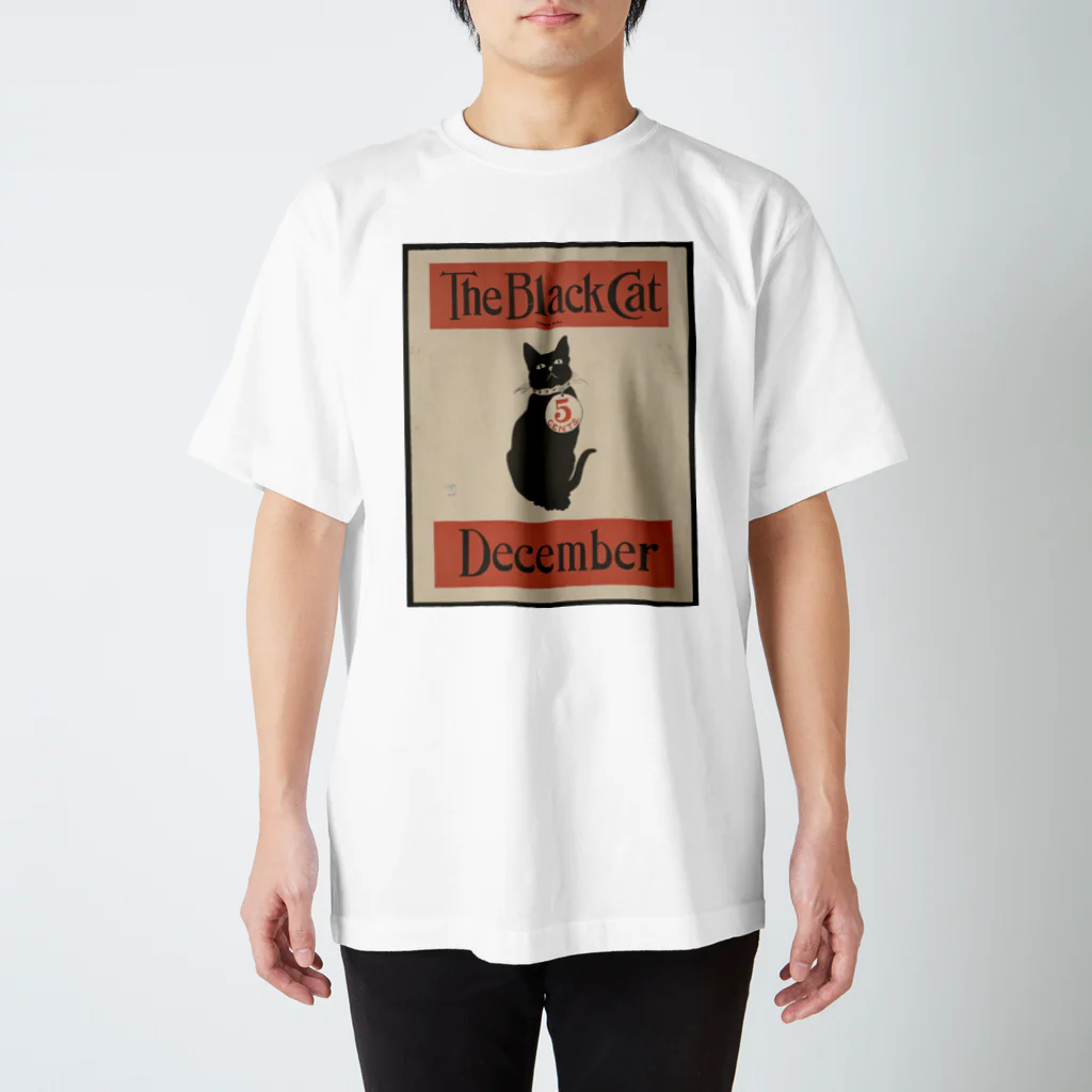 黒豆くんフェアトレードのTHE BLACK CAT スタンダードTシャツ