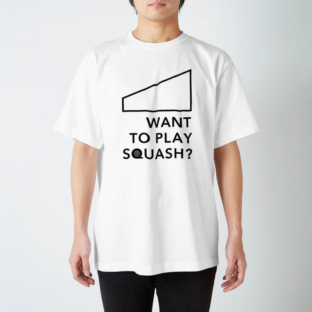 PLAY SQUASHのWANT TO PLAY SQUASH? スタンダードTシャツ