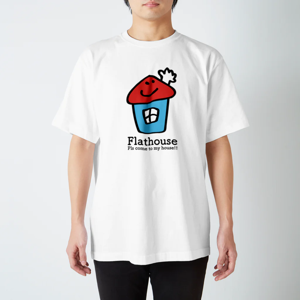 fulaughjiのFlathouse/フラットハウスくん Regular Fit T-Shirt