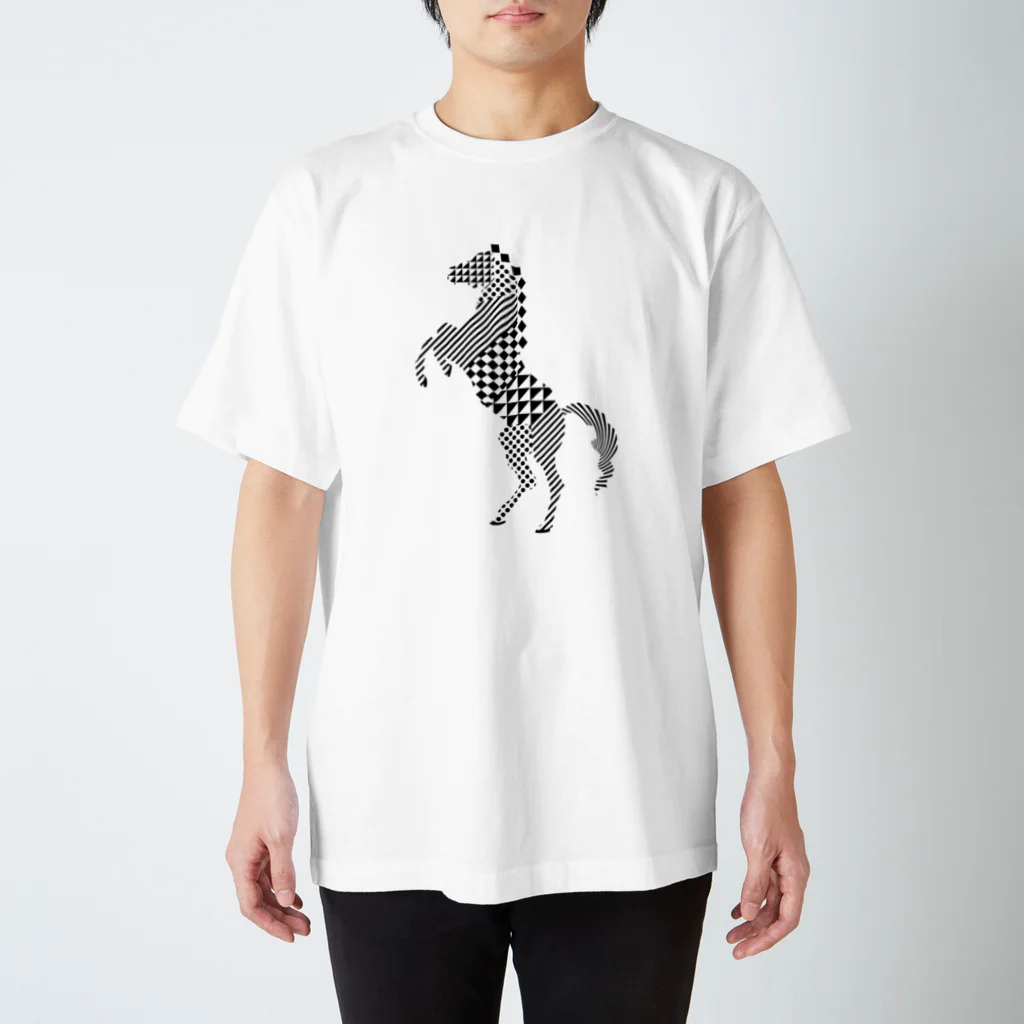 Panic Junkieのgeometric horse Regular Fit T-Shirt