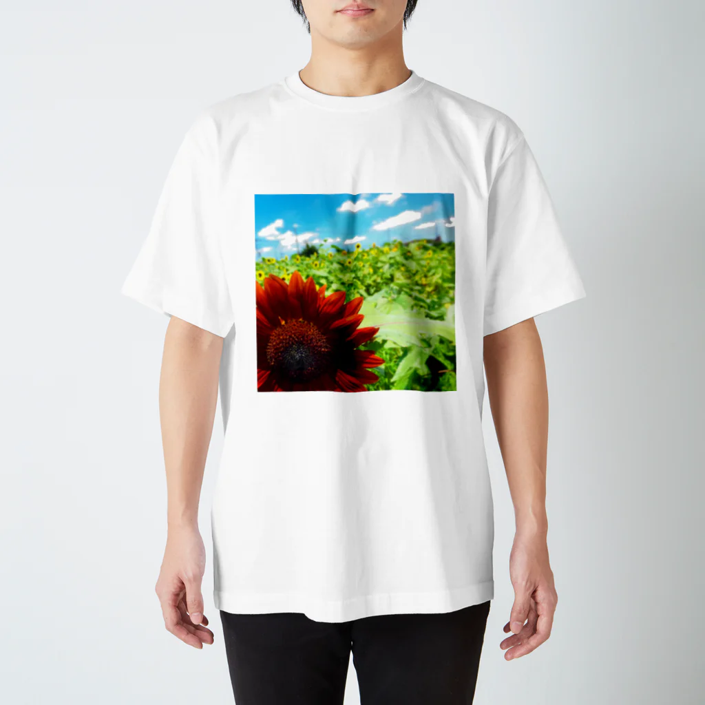 china__のひまわり Regular Fit T-Shirt