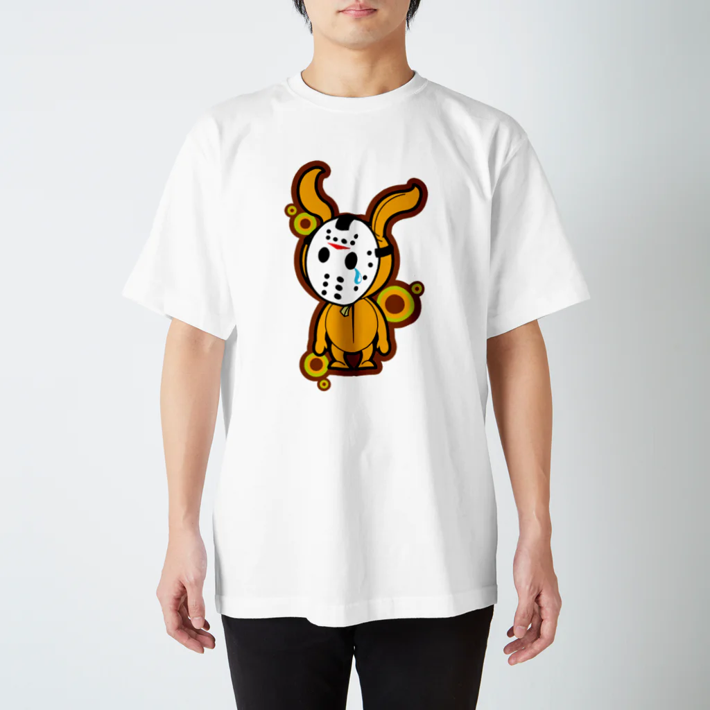 livlargeのマスクぶたうさぎ スタンダードTシャツ