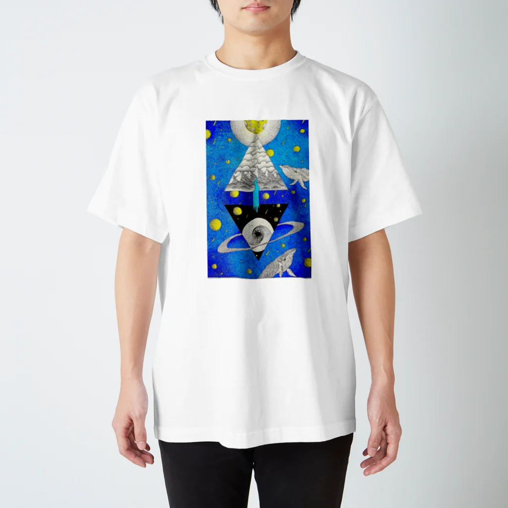 kyon_kyonの碧宙(blue galaxy) スタンダードTシャツ