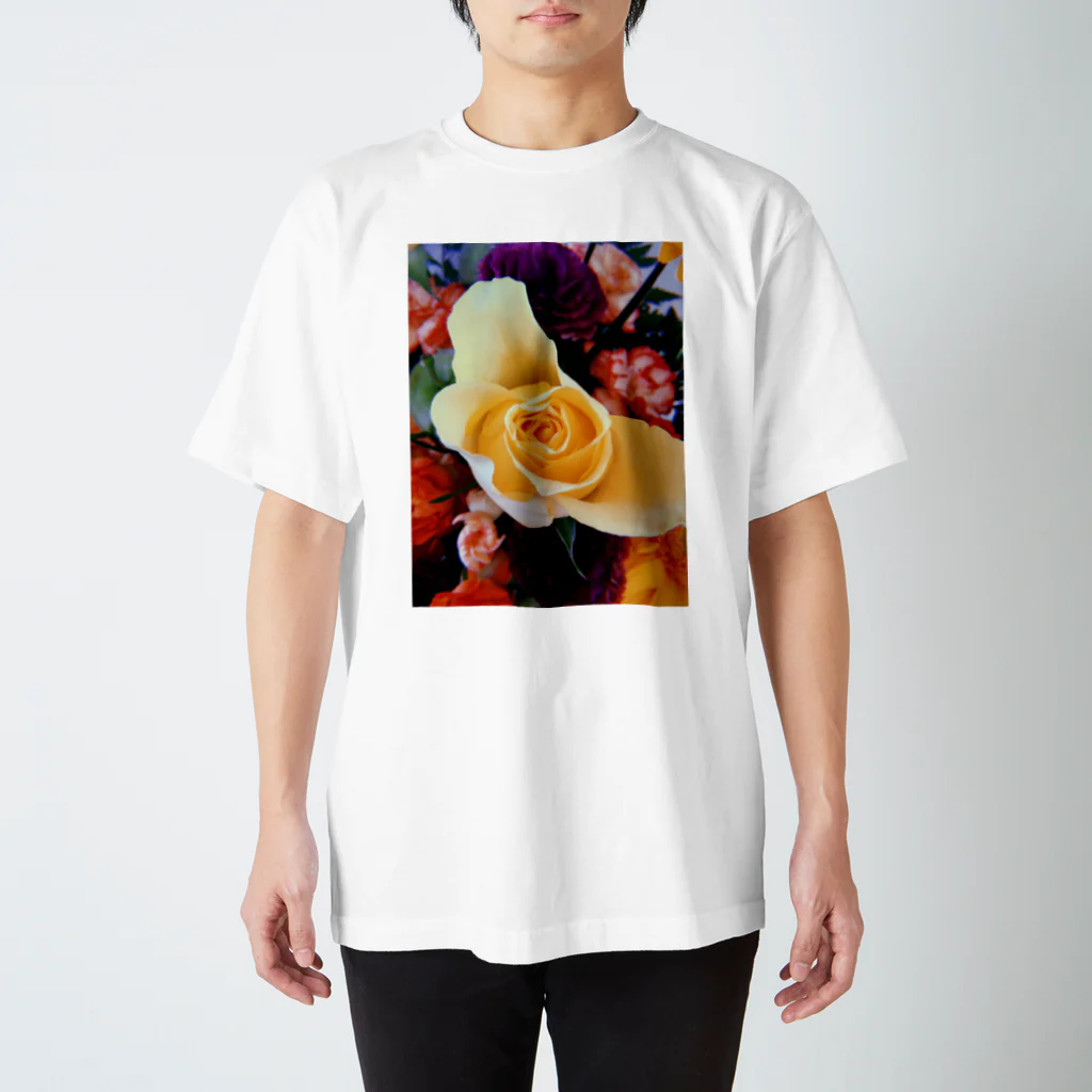 ぽんこつスープのヴィンテージ風バラ🌹 Regular Fit T-Shirt