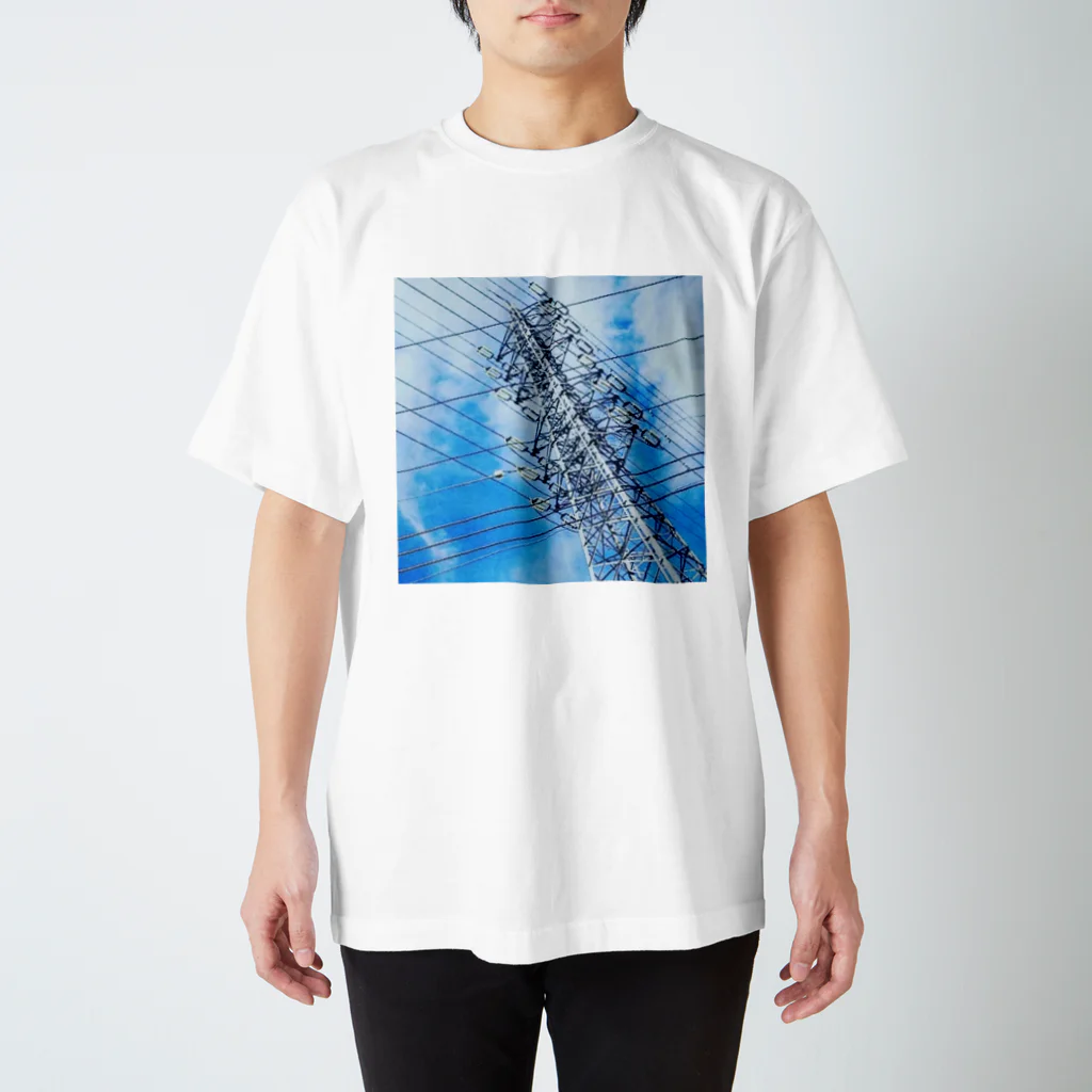 flowerの送電線 Regular Fit T-Shirt