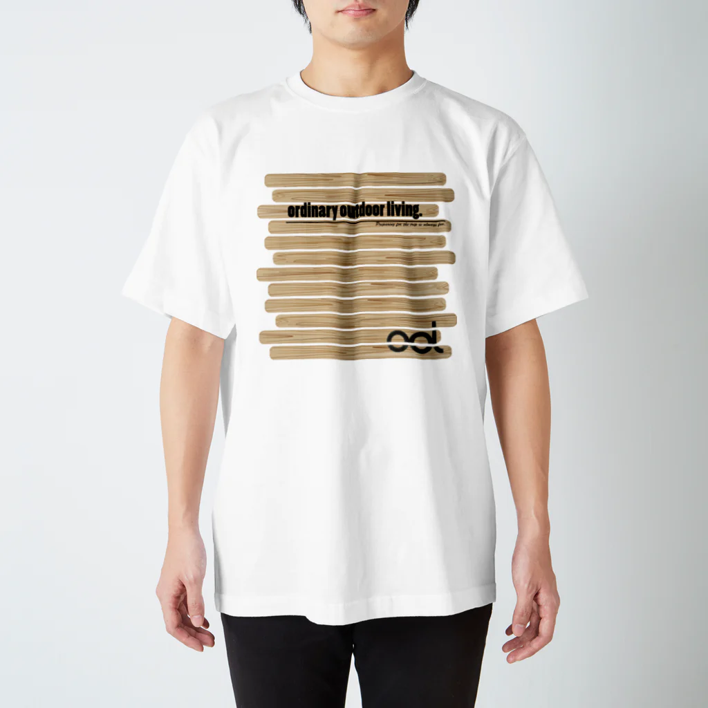 Hiroyuki Etoの木のボーダー柄 スタンダードTシャツ