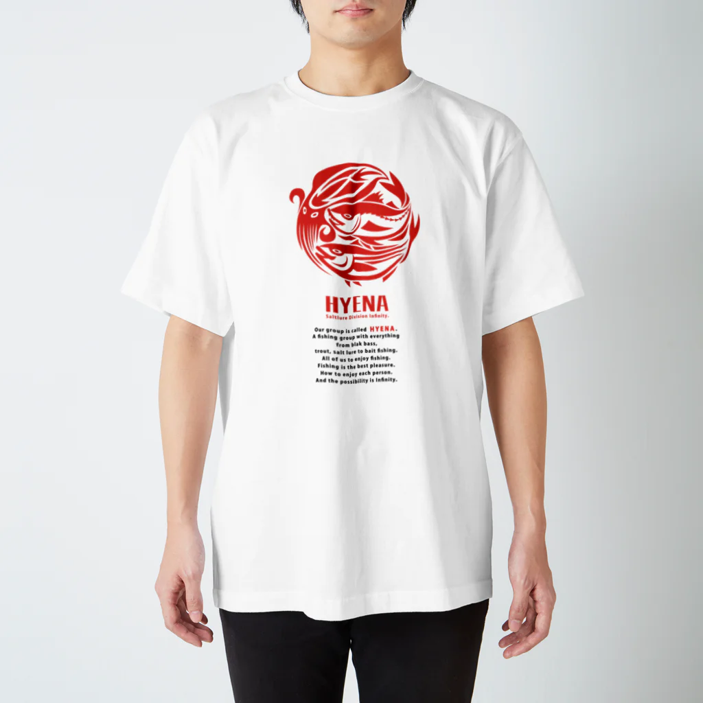 halのHYENA・TRINITY vol.1レッド Regular Fit T-Shirt