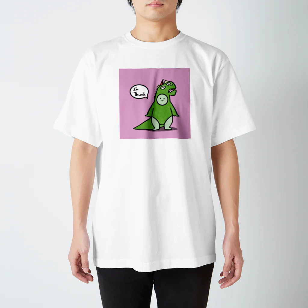 Take it easy. ゆるゆるのIm Thumb スタンダードTシャツ