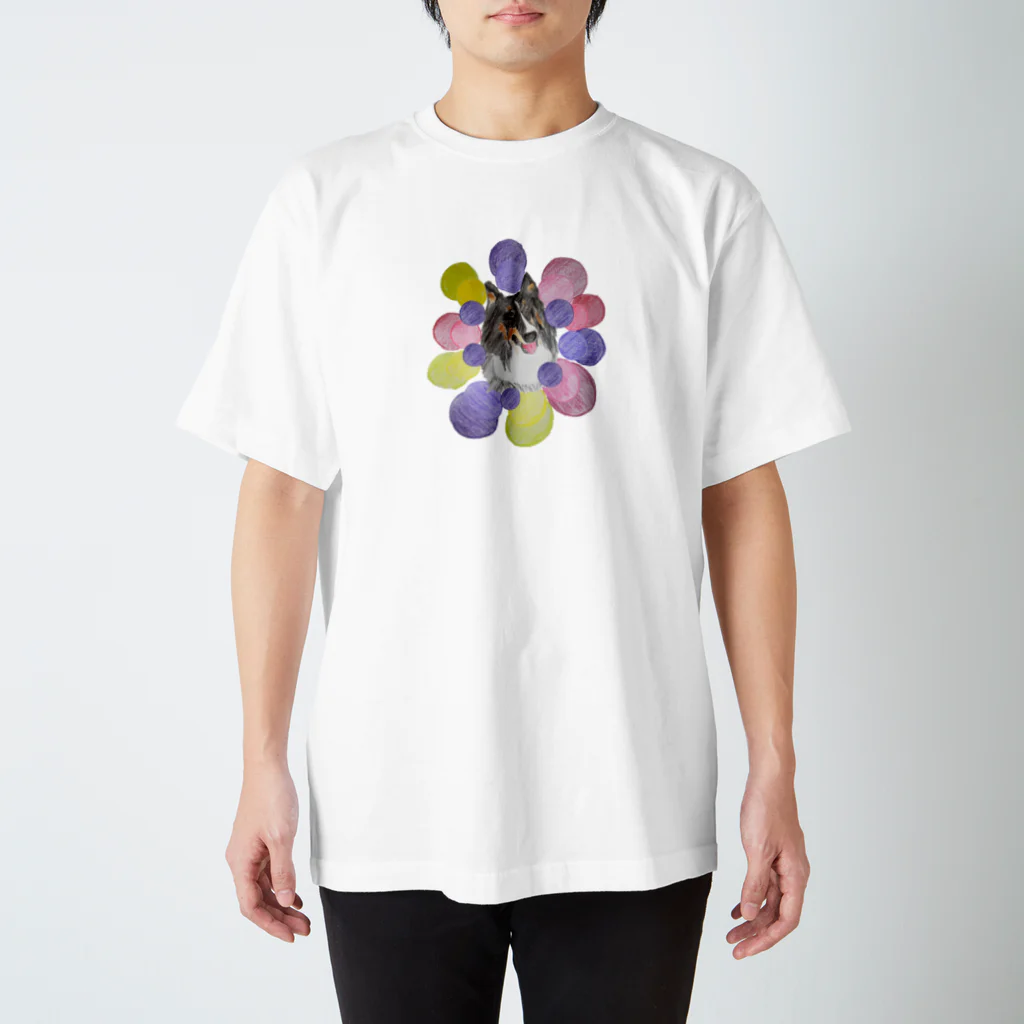 シェルティーマーケット☆の手書きシェルティー Regular Fit T-Shirt
