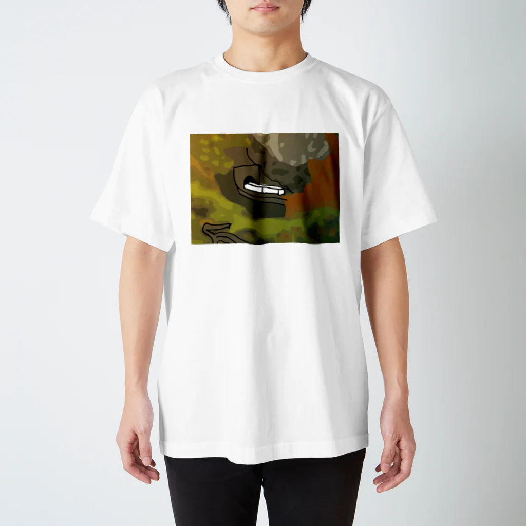 Danke Shoot Coffeeの鳴子峡から覗く鉄道 スタンダードTシャツ