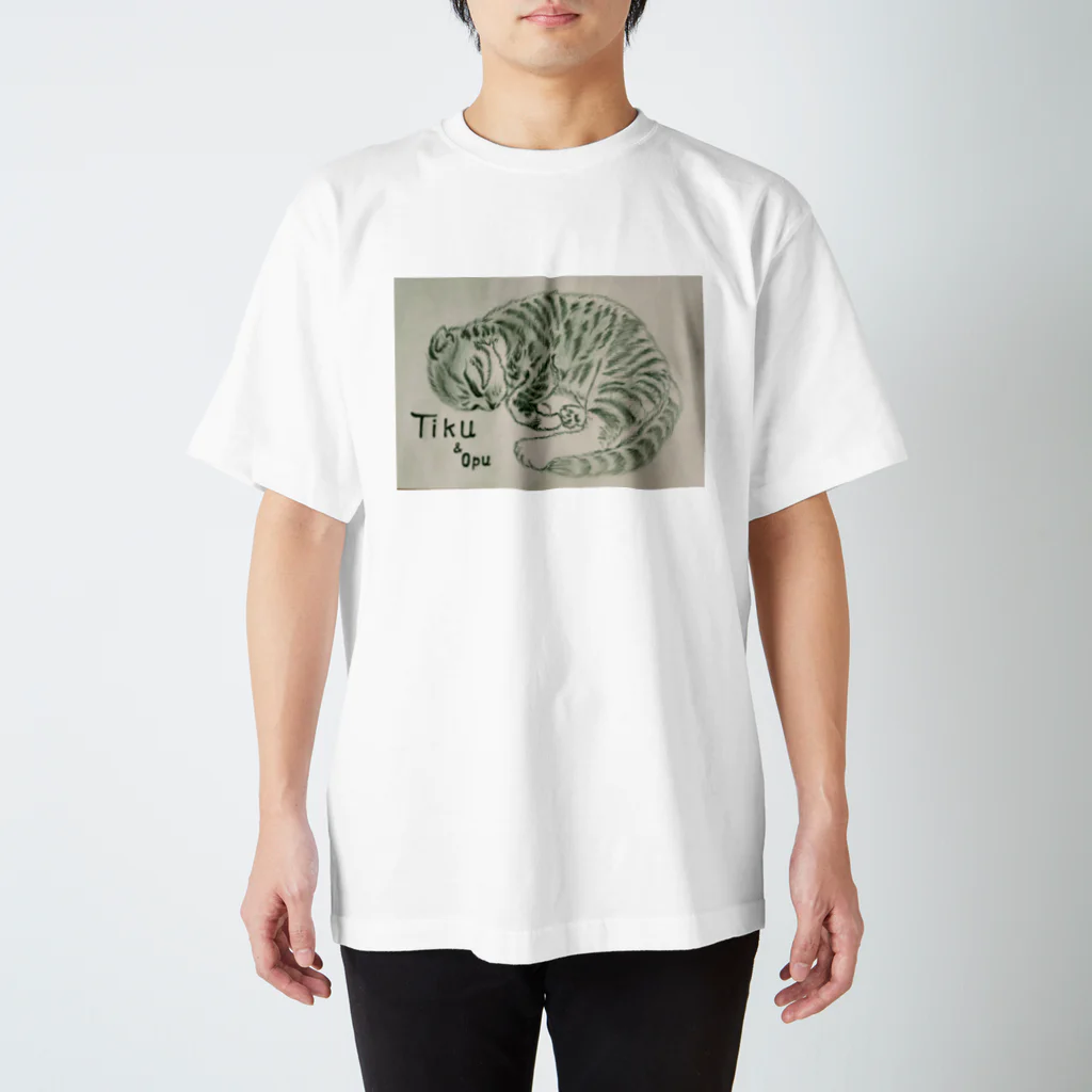 ぴょんきちのティクとオプ       ティク Regular Fit T-Shirt