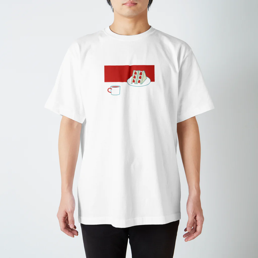 おいしいごはんのいちごサンドとコーヒー スタンダードTシャツ