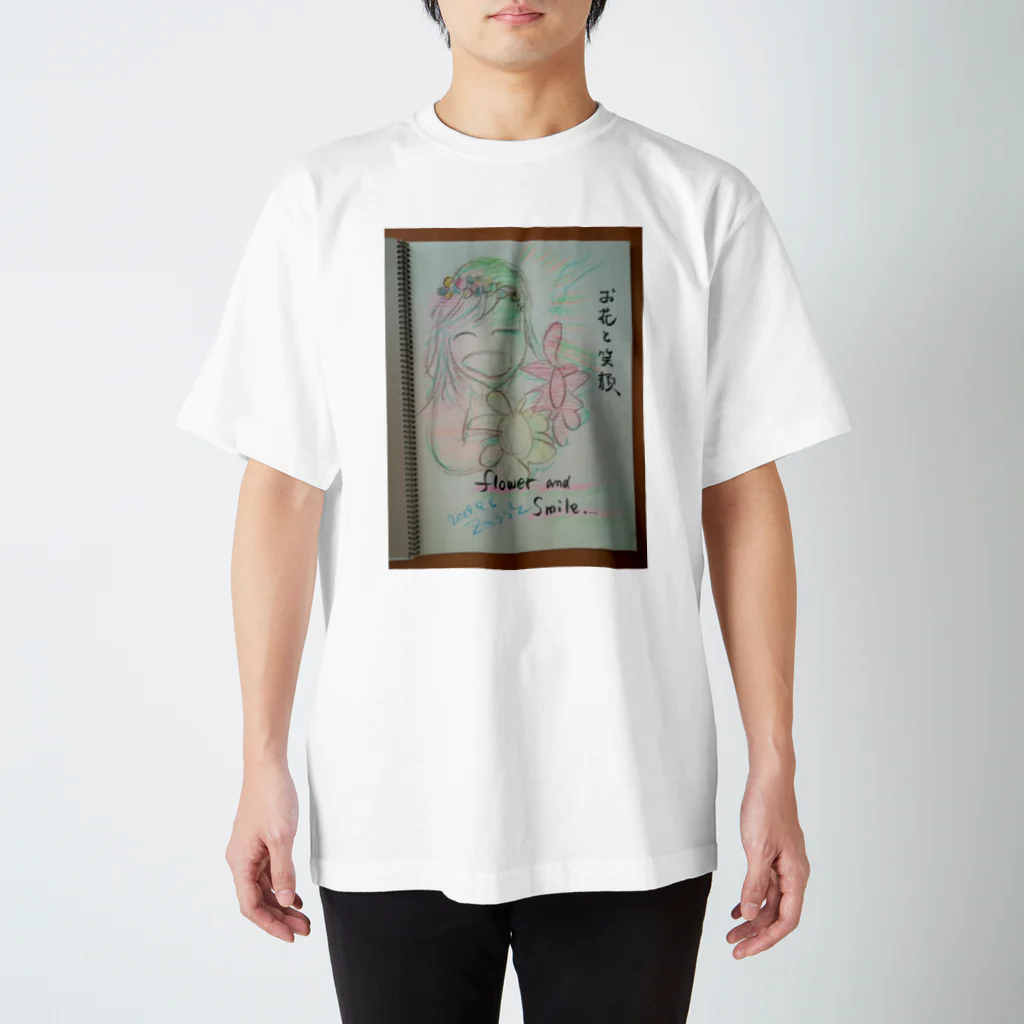 zshopのお花と笑顔のパワー Regular Fit T-Shirt