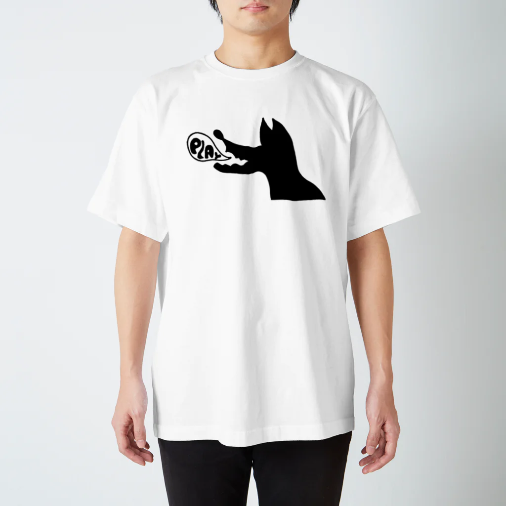 PLAY clothingのPLAY SHADOW WOLF B ① スタンダードTシャツ