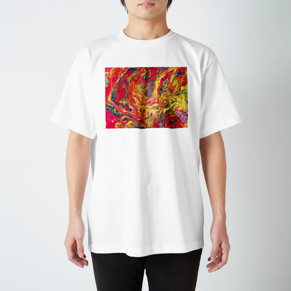 須藤健一の手描きマーブル スタンダードTシャツ
