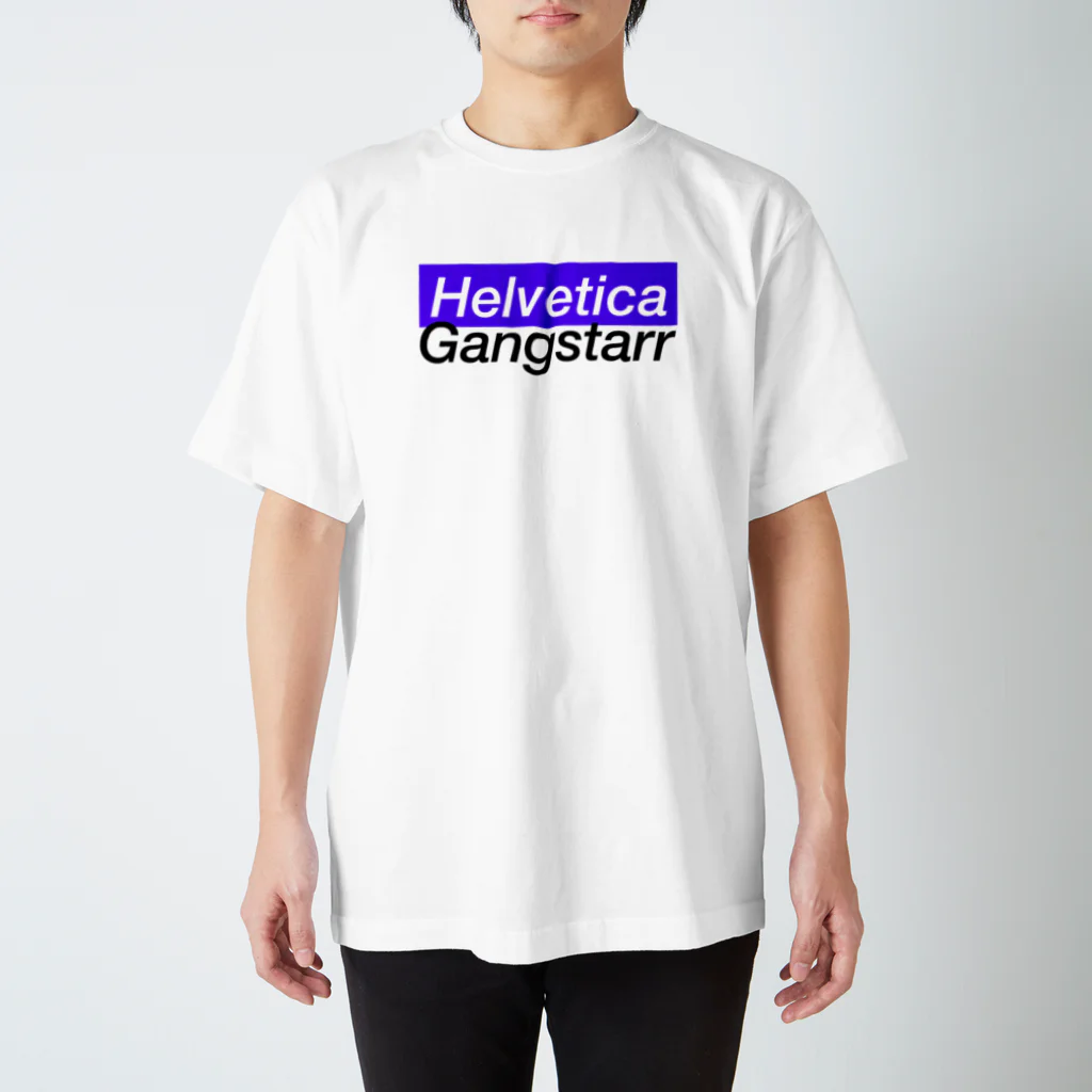 Ａｚｉｔａｔｉｘｎ＿ＦＲ９９９のHelvetica Gangstarr (Purple) Regular Fit T-Shirt