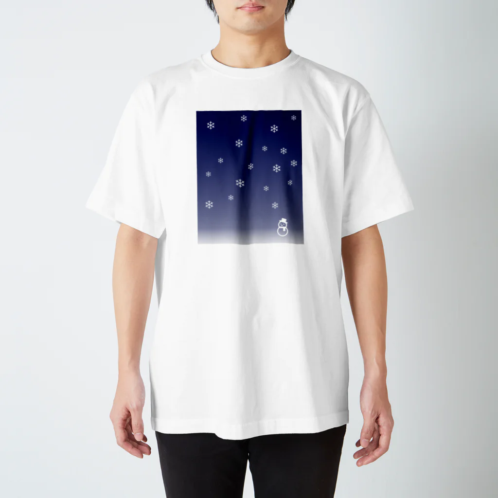 暑山グッズショップの雪景色 スタンダードTシャツ