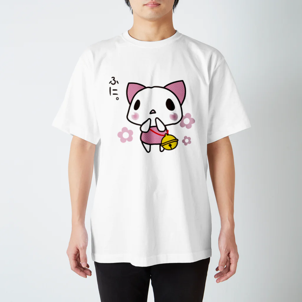 [ E+ ] SHOPのしろいねこ。 Regular Fit T-Shirt